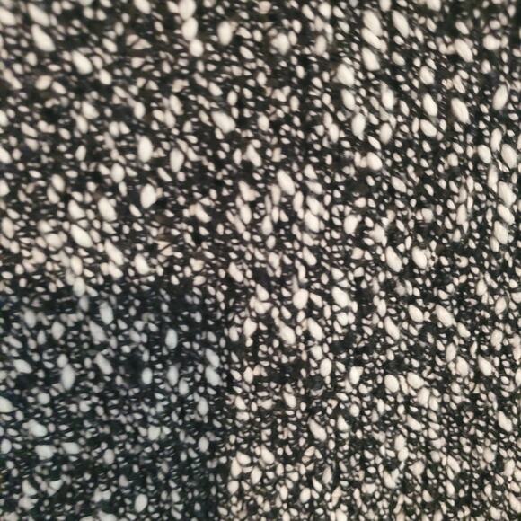 J. Jill Size MP M Petite Black Speckled Gray White One Button Cotton Cardigan - Picture 2 of 10